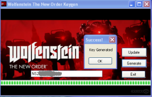 wolfenstein the new order keygen serial key generator